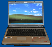 Toshiba L350 Laptop Running Windows XP
