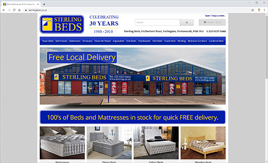 Sterling Beds Website