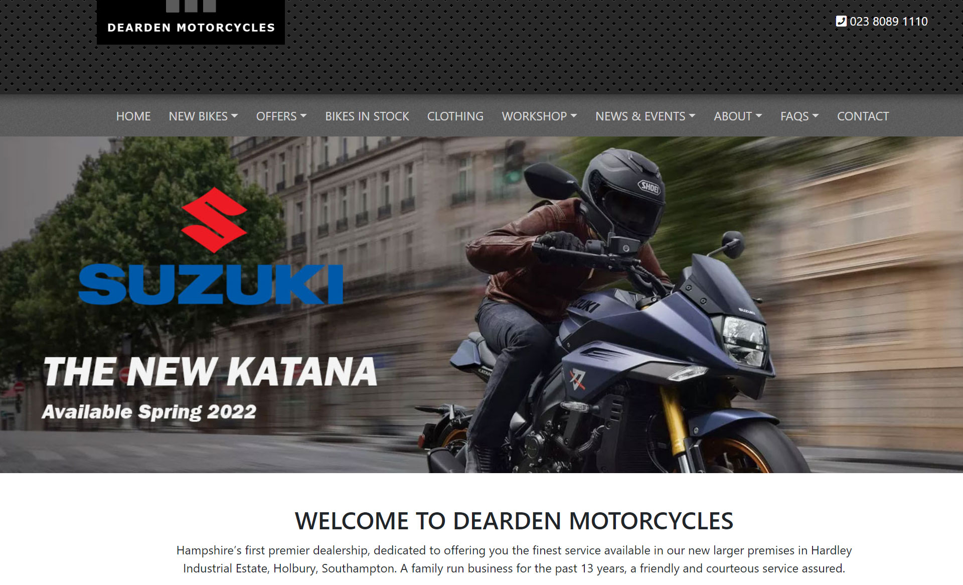 Dearden Motorcycles Website